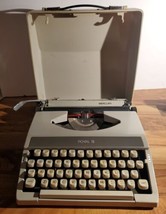 Vintage 1970s Royal Mercury Typewriter Portable w/ Cover Case Tan - $110.87