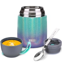 Soup Thermo For Hot &amp; Cold Food For Adults Kids, 17 Oz Vacuum Insulated Steel Lu - £31.96 GBP