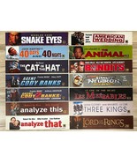 Lot of 14 Authentic Movie Theater Box Office Mylar Banners 11.5&quot;x2.5” Tw... - £26.56 GBP