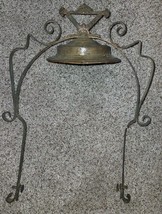 Antique Victorian Ornate Copper Frame Hanging Chandelier Oil Lamp Frame - $39.60