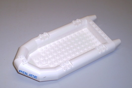 Used Lego White inflatable Boat Rubber Raft Dinghy 62812 - 2654 - £7.80 GBP