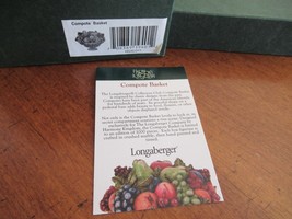 Longaberger Harmony Kingdom Limited Edition 2005 Compote Basket Figurine Opens - $94.05