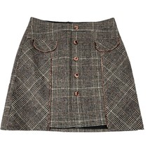 Bagatelle Collection Womens Gray Plaid Mini Skirt Size Small - £17.71 GBP