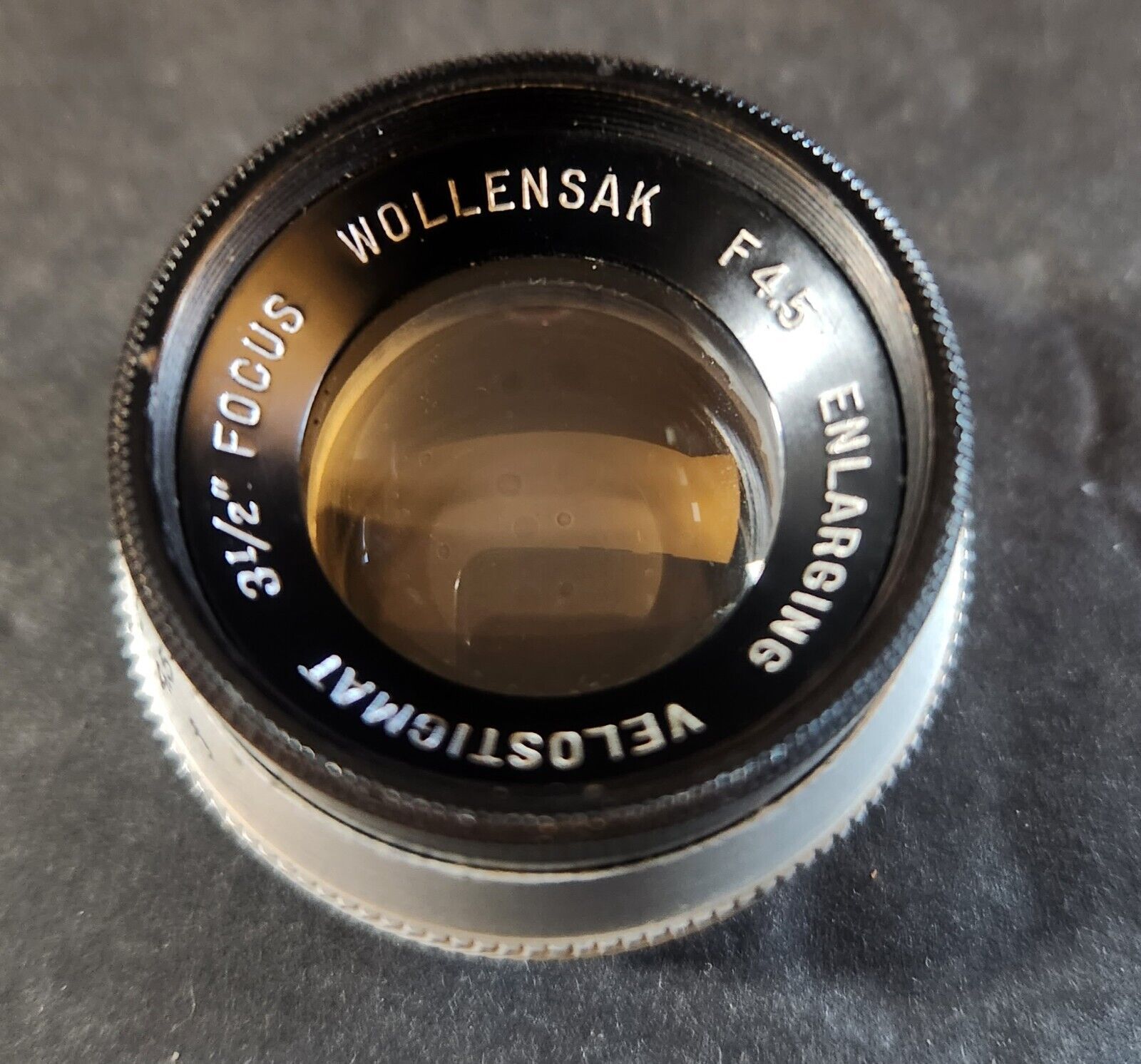 WOLLENSAK  f4.5 ENLARGING VELOSTIGMAT 3 1/2&quot; FOCUS ENLARGING CAMERA LENS... - $30.87
