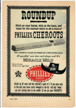1959 Phillies Cheroots Vintage Print Ad Cigar As Fresh As A New Born Colt - £11.53 GBP