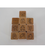 SET OF 10 HOLIDAY STAMPS HALLOWEEN &quot;BOO&quot; CHRISTMAS EASTER &quot;HAPPY BEAR DA... - $9.99