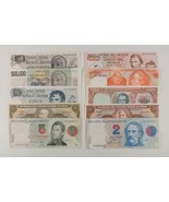 Lote De 10 Billetes De Naciones Sudamericanas // Argentina, Brasil Y Uru... - $52.47