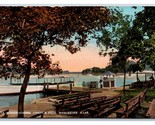 Lake Quinsigamond Lincoln Park Worcester MA Massachusetts 1915 DB Postca... - $3.91