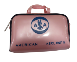 Vintage American Airlines Stewardess Bag Barbie Pink Zippered - €21,14 EUR