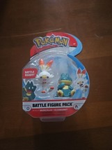 Pokemon New Sword and Shield Battle Munchlax and Scorbunny Action Figure... - $13.06