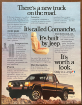 1985 Jeep Comanche Vintage Print Ad There&#39;s A New Truck On The Road Worth A Look - £11.55 GBP