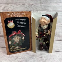 Zim&#39;s Clifford The Elf Holding Sleigh Bells Figurine The Elves Themselves - $85.13