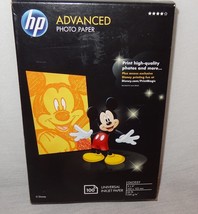 Unopened Disney HP Advanced 4 X 6 Glossy Photo Paper 100 Count  Q2238A  2010 - $25.56