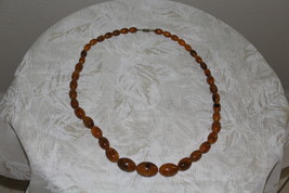 Antique Chinese Graduated Marble Butterscotch BAKELITE Bead Necklace 31&quot;... - $679.00