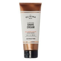 Olivina Men Flash Foam Shave Cream Bourbon Cedar 6.5oz - $20.99