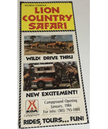Vintage Lion Country Safari Brochure West Palm Beach Florida BRO13 - £11.72 GBP