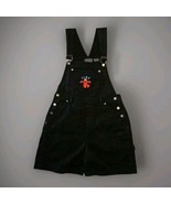 Vtg Sesame Street Denim Overalls Womens S Short Black Elmo Cotton Embroi... - $59.05 CAD