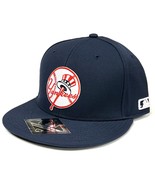 New York Yankees MLB OC Sports Elite Round Logo Navy Hat Cap Men&#39;s Fitte... - $41.23 CAD