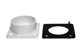 Vaculine Central Vacuum Cleaner White 2 Inch PVC Flanged Spigot Coupling... - $5.95