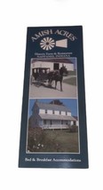 Amish Acres Historic Farm Nappanee Indiana Vintage Brochure 1980’s - $3.87