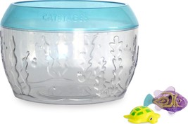 Catstages Meow-smerizing Fish Bowl Cat Toy with Two Water - £19.48 GBP