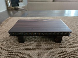 Wood Risers for Decor Display in Dark Brown, Farmhouse Shower Soap 9&quot; x 5&quot; - $19.75