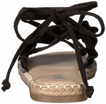 Mia Annalise Suede Espadrille Sandals Size: 7.5 Color: BLACK - £34.87 GBP