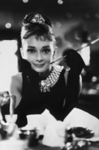 Audrey Hepburn in Breakfast at Tiffany&#39;s Iconic Smiling Pose With Cigarette Hold - £19.17 GBP