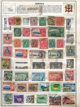JAMAICA 1870-1964Very Fine Mint &amp; Used Stamps Hinged on  List: 2 Sides - £3.87 GBP