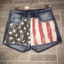 Fishbone Patriotic Distressed 4th Of July  30 Inch Waist shorts size Medium - $9.90