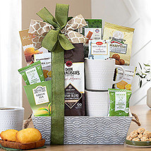 Coffee &amp; Tea Delights: Gourmet Gift Basket - £79.38 GBP