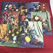 8 Vintage 1943 I. B. Fischer Co. New York 8&quot; x 10&quot; Prints Flowers Arrangements - £21.94 GBP