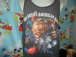 Vintage 1993 The Great American Hawg Harley-Davidson Tank Top Shirt L  - £59.24 GBP