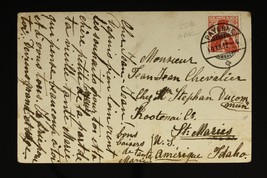 Vintage Postcard Postal History Switzerland to USA Christmas NOEL Bethlethem - £13.45 GBP