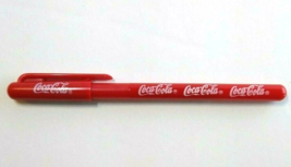 Coca-Cola Licensed Red Plastic Pen Coke Soda Advertising Promotional Ori... - £6.67 GBP