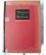 March&#39;s thesaurus and dictionary of the English language: [by] Francis A... - £30.68 GBP