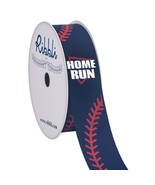 Grosgrain Baseball Home Run Craft Ribbon,7/8-Inch X 10-Yard,Navy/White/Red - £15.63 GBP