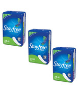 Pack of (3) New STAYFREE Maxi Pads, Super 24 ea - $48.96 CAD
