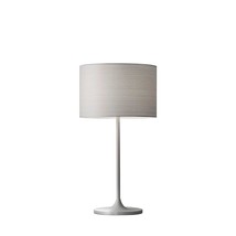 Adesso 6236-02 Oslo Table Lamp, 22.5 in, 60 W Incandescent/13W CFL, White Metal, - £127.33 GBP