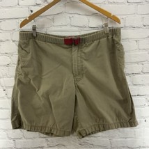 Gap Shorts Mens Sz L Beige Brown Adjustable Waist Casual  - $15.84