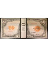 $1000 In 1913 $50 Bills Prop Money Play Gold Certificate Grant USA Bundle - £11.00 GBP