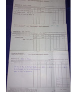 Vintage Kalamazoo City Treasurers Office State Of MI 4 Receipts 1907 1913 - €5,20 EUR