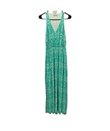 The Addison Story Anthropology Size XS Maxi Dress Green White Sleeveless - £30.38 GBP