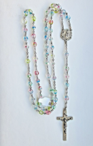 Vintage 925 Sterling Silver Beautiful Grenci Sterling Crystal Rosary - £171.15 GBP