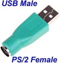 ps2 female TO usb male ADAPTER CONVERTER convert ps 2 keyboard or mouse ... - $17.21