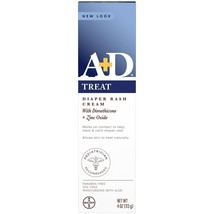 A+D Zinc Oxide Diaper Rash Treatment Cream, 4 Ounce Tube..+ - $25.73
