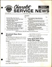 Chevrolet Service News - Febuary 1968 Chevelle Camareo Corvette - $17.55