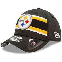 Pittsburgh Steelers New Era 39THIRTY 2019 Sideline Baseball Hat Flex Fit M/L - £22.78 GBP