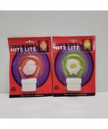 2 Neon Glow Night Lite Christmas Light  - Glows Green  &amp; Red - $52.36 CAD