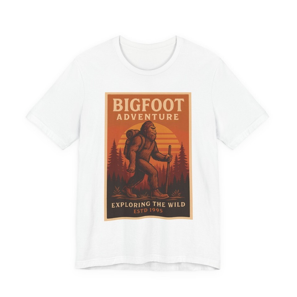 Bigfoot Adventure Tee, Explore the Wild Shirt, Outdoor Apparel, Nature Lover Item image 7